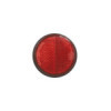 Réflecteur rouge 58mm adhésif avec plaque de base