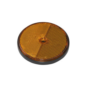Réflecteur orange 80mm à visser