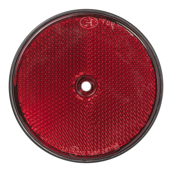 Réflecteur rouge 80mm à visser