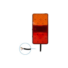 Feu arrière 12/24V 4 fonctions 80x150mm LED