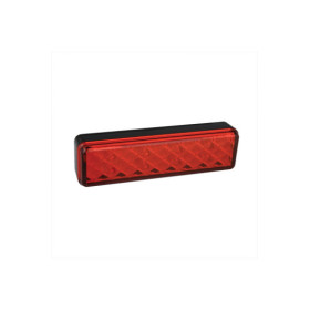 Feu arrière 12/24V 2 fonctions 135x38mm LED avec support noir