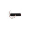 Feu arrière 12/24V 2 fonctions 135x38mm LED avec support noir