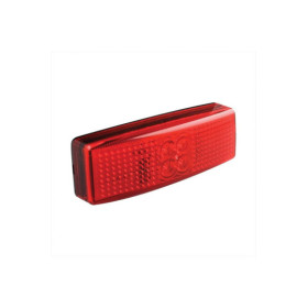 Feu de position arrière 12/24V rouge 110x40mm LED
