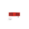 Feu de position arrière 12/24V rouge 110x40mm LED