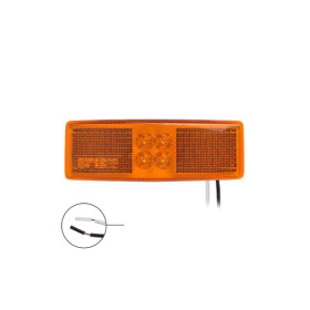 Feu de position latéral 12/24V orange 110x40mm LED