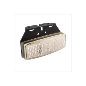 Feu de position 12/24V blanc 110x40mm LED avec support