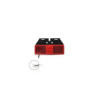 Feu de position arrière 12/24V rouge 110x40mm LED avec support
