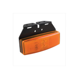 Feu de position latéral 12/24V orange 110x40mm LED avec support