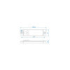 Feu de position latéral 12/24V orange 126x30mm LED