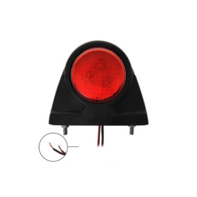 Feu de gabarit 12/24V rouge/blanc 101x82mm LED