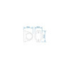 Feu de gabarit 12/24V rouge/blanc/orange 101x82mm LED