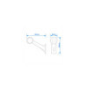 Feu de gabarit 12/24V rouge/blanc/orange 166x193mm LED droite