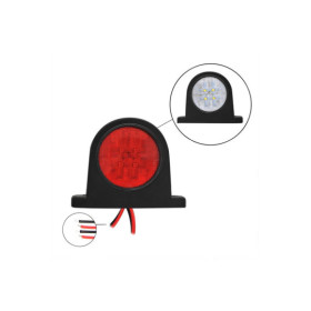 Feu de gabarit rouge/blanc 68x62mm 8LED