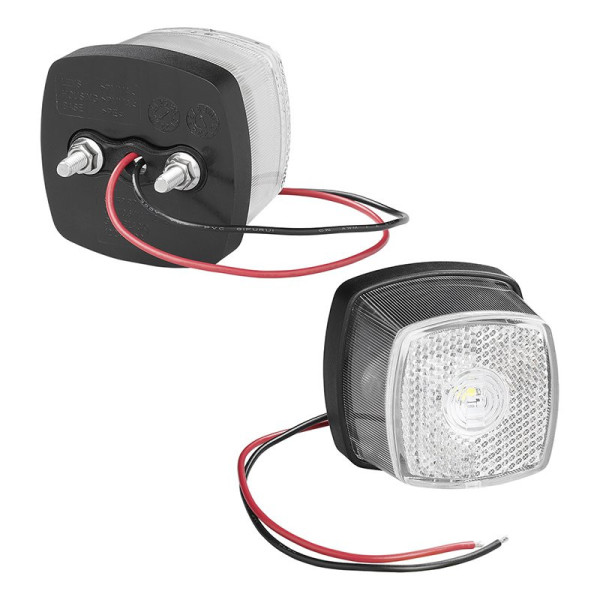 Feu de position 9-30V blanc 61 x 61 mm LED