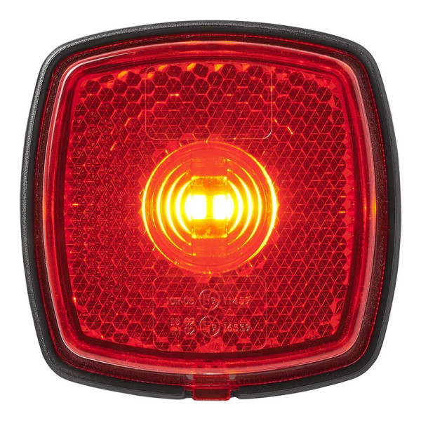 Feu de position arrière 9-30V rouge 61 x 61 mm LED