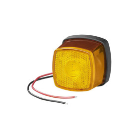 Feu de position latéral 9-30V orange 61 x 61 mm LED