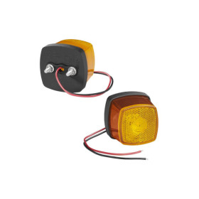 Feu de position latéral 9-30V orange 61 x 61 mm LED
