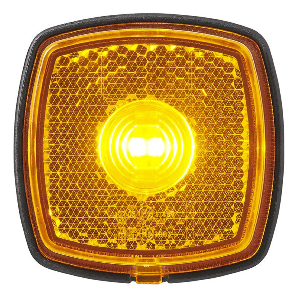 Feu de position latéral 9-30V orange 61 x 61 mm LED