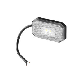 Feu de position 12/24V blanc 80 x 44 mm LED