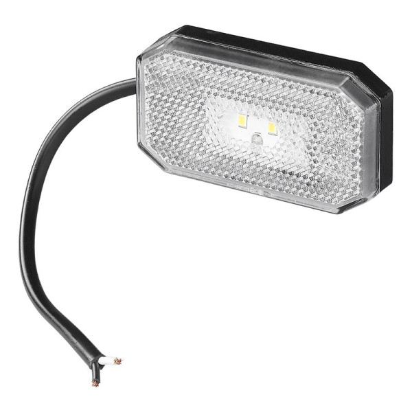 Feu de position 12/24V blanc 80 x 44 mm LED