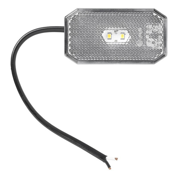 Feu de position 12/24V blanc 80 x 44 mm LED