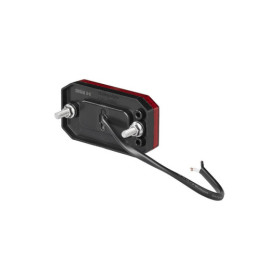 Feu de position arrière 12/24V rouge 80 x 44 mm LED