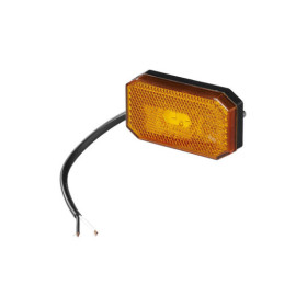 Feu de position latéral 12/24V orange 80 x 44 mm LED