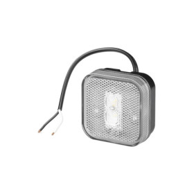 Feu de position 12/24V blanc 65 x 65 mm LED