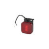 Feu de position arrière 12/24V rouge 65 x 65 mm LED avec support