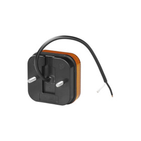 Feu de position latéral 12/24V orange 65 x 65 mm LED