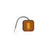 Feu de position latéral 12/24V orange 65 x 65 mm LED