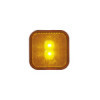 Feu de position latéral 12/24V orange 65 x 65 mm LED