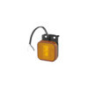 Feu de position latéral 12/24V orange 65 x 65 mm LED avec support