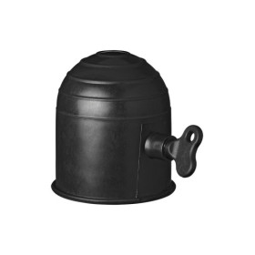 Cache rotule noir avec serrure