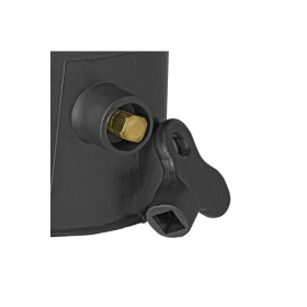 Cache rotule noir avec serrure