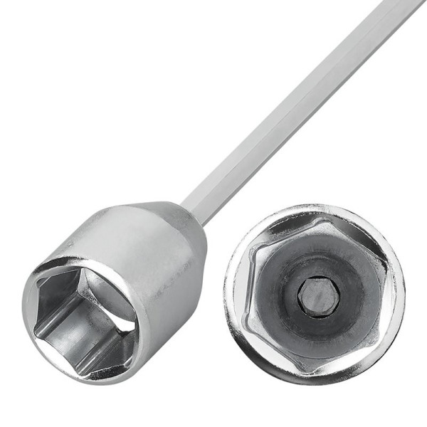 Ambout de manivelle 540mm / 23mm pour vérin stabilisateur