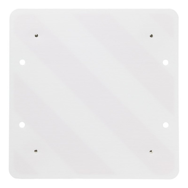 Panneau de signalisation plastique 50x50cm avec réflecteurs
