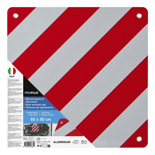Panneau de signalisation aluminium 50x50cm pour Italie