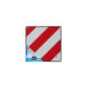 Panneau de signalisation aluminium 50 x 50 cm pour l'Espagne/le Portugal V20