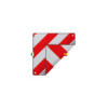 Panneau de signalisation aluminium 50 x 50 cm pour Italie + l'Espagne/le Portugal 3 in 1