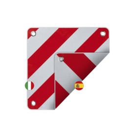 Panneau de signalisation 50 x 50 cm pour Italie + l'Espagne/le Portugal 3 in 1