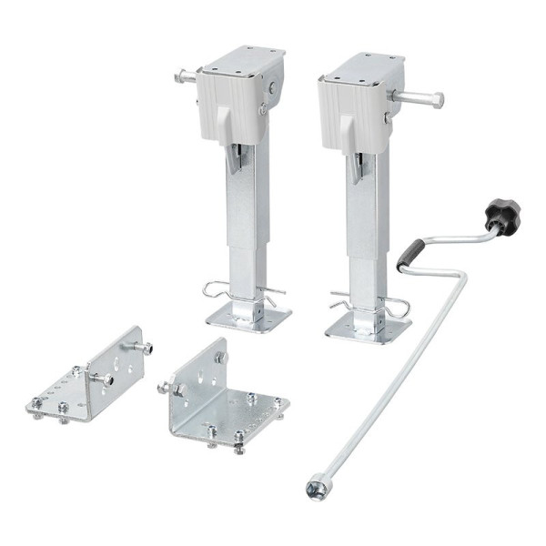 Vérin stabilisateur regable 290-460 mm pour camping-car - jeu de 2 pièces