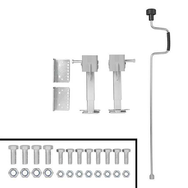 Vérin stabilisateur regable 290-460 mm pour camping-car - jeu de 2 pièces