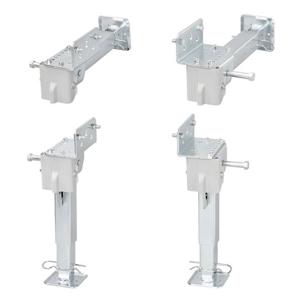 Vérin stabilisateur regable 330-530 mm pour camping-car - jeu de 2 pièces