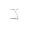 Vérin stabilisateur 750kg 567x280mm H:495mm