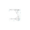 Vérin stabilisateur 800kg 605x260mm H:500mm