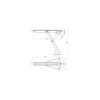 Vérin stabilisateur compact 500kg 460x195mm H:440mm
