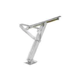 Vérin stabilisateur compact avec pied inclinable 500kg 438x265mm H:410mm