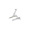 Vérin stabilisateur compact avec pied inclinable 500kg 438x265mm H:410mm
