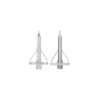 Vérin stabilisateur compact avec pied inclinable 500kg 438x265mm H:410mm